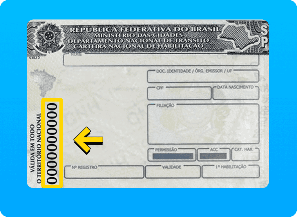 Número do Espelho da CNH