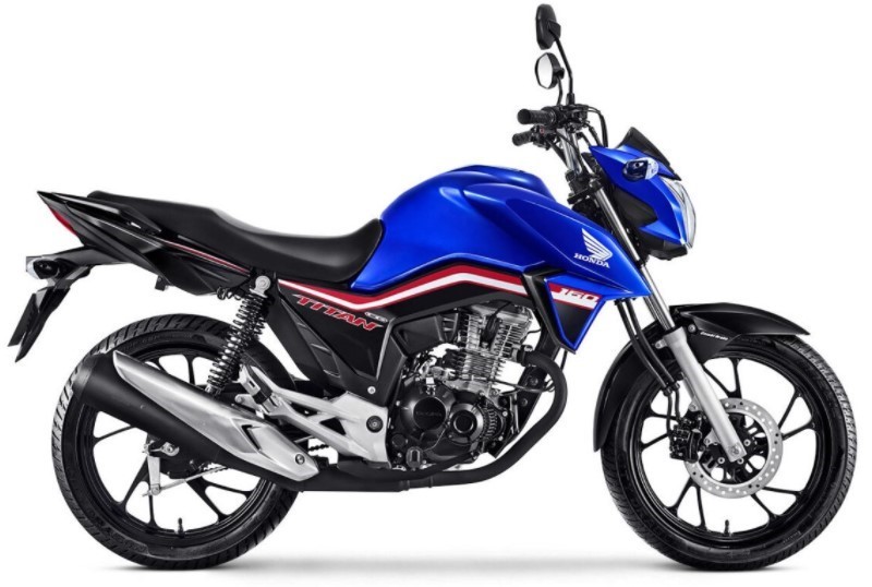 Imagem da Honda CG 160 Titan azul